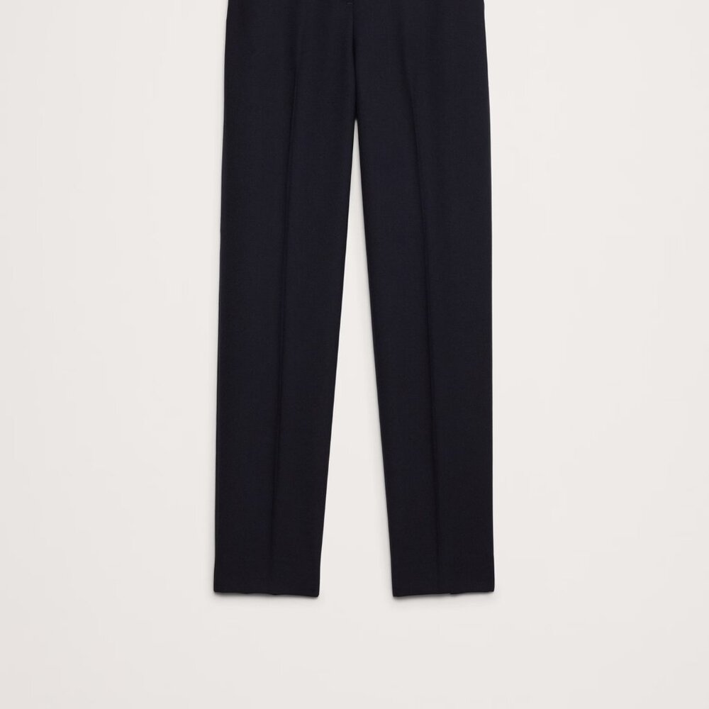 Banana Republic High-Rise Tapered Italian Wool Ankle Pant size 6 Navy - Picture 5 of 5